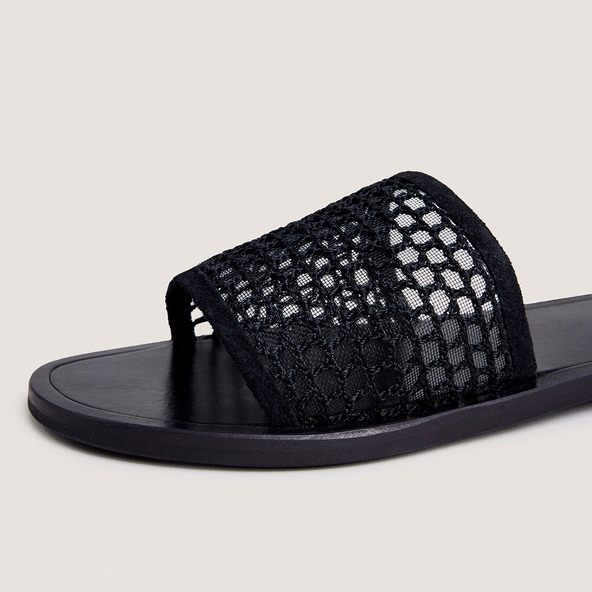 Jonak Plagettes With Openwork Details In Black Mesh And Velvet WAW