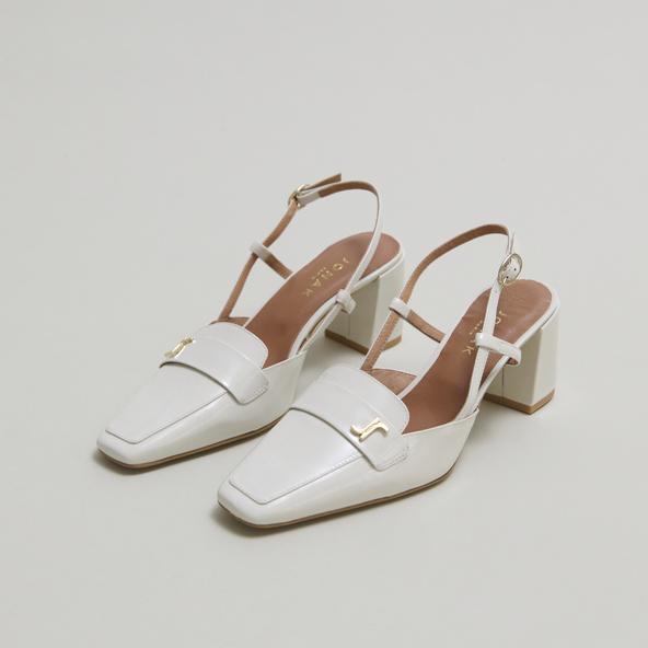 Jonak Pointed-toe Slingbacks In Pearl Lacquer DESPUES