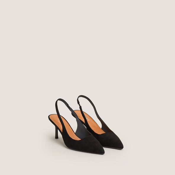 Jonak Pumps With Pointed Toes In Black Velvet DIAMANTINE