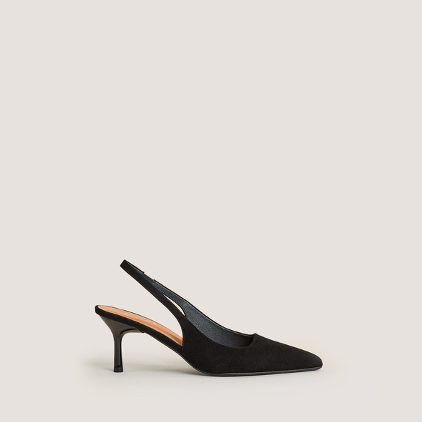 jonak Pumps with Pointed Toes in black velvet DIAMANTINE