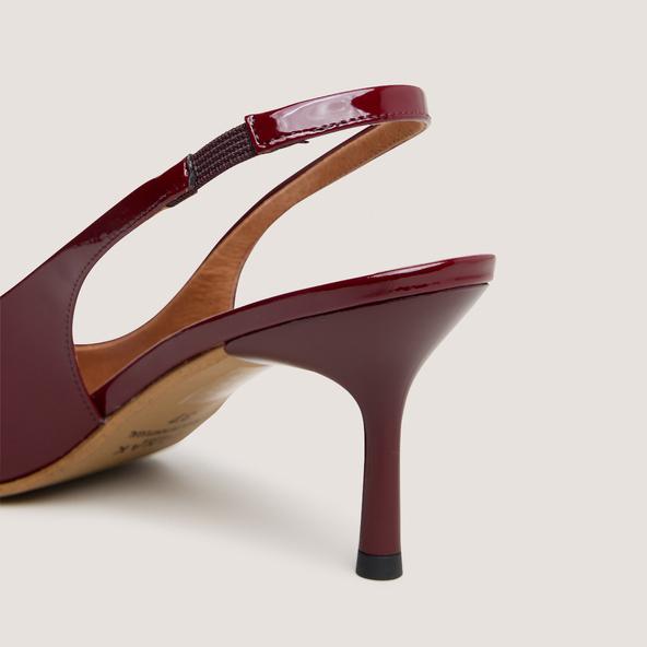 Jonak Pumps With Pointed Toes In Burgundy Varnish DIAMANTINE