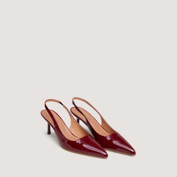 jonak Pumps with pointed toes in burgundy varnish DIAMANTINE