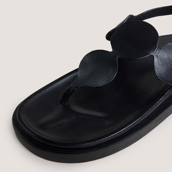 Jonak Sandals With Adjustable Straps In Black Leather WIND