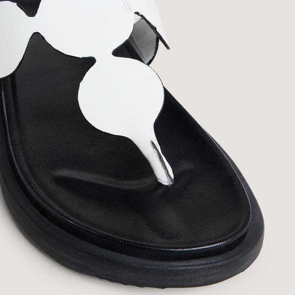 Jonak Sandals With Adjustable Straps In Ecru Leather WIND