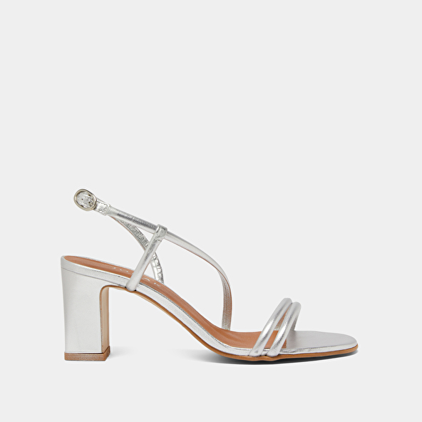 Jonak Sandals With Heels And Straps In Silver Metallic Leather VICENTE