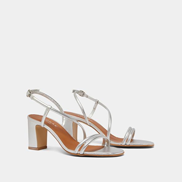 Jonak Sandals With Heels And Straps In Silver Metallic Leather VICENTE
