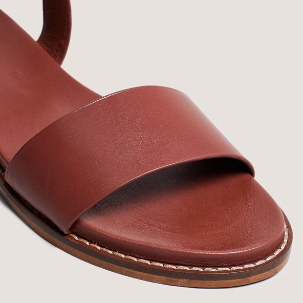Jonak Sandals With Straps And Adjustable Buckles In Cognac Leather WIK