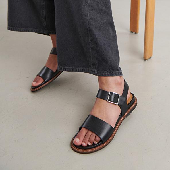 Jonak Sandals With Straps And Open Toes In Black Leather ACCO