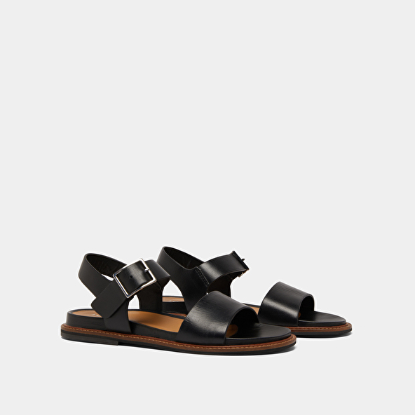 Jonak Sandals With Straps And Open Toes In Black Leather ACCO