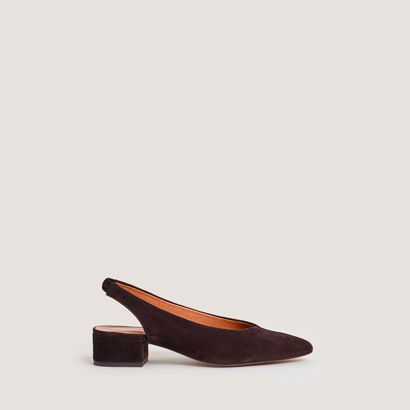 jonak Slingback Ballet Flat in dark brown velvet VINCE
