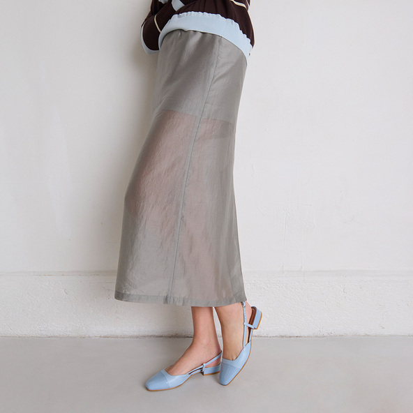 jonak Slingbacks ballet flats in sky-blue patent and leather DHAPOU