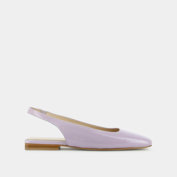 Jonak Square Toe Ballet Slingback In Lilas Patent Leather DUCINO