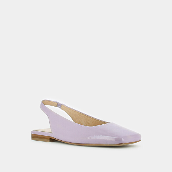 Jonak Square Toe Ballet Slingback In Lilas Patent Leather DUCINO