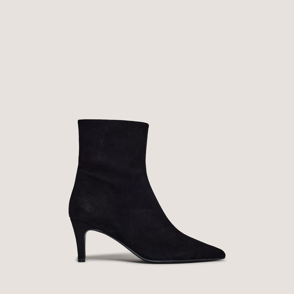 jonak Stiletto-heel ankle boots in black suede DIEMINA
