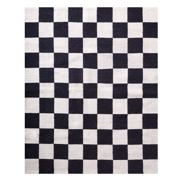 Jonathan Adler Checkerboard Large Scale Flatweave Rug