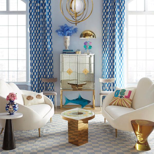 Jonathan Adler Checkerboard Small Scale Flatweave Rug