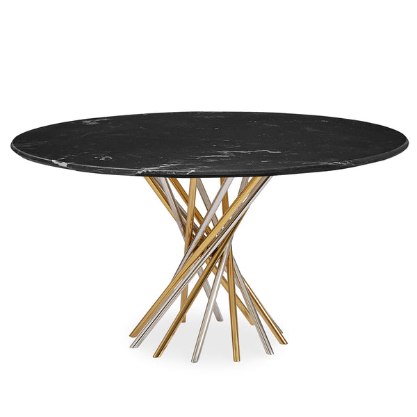 jonathan adler Electrum Dining Table with Black Marble