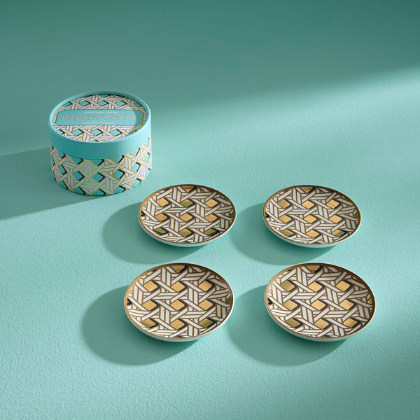 Jonathan Adler Basketweave Coasters