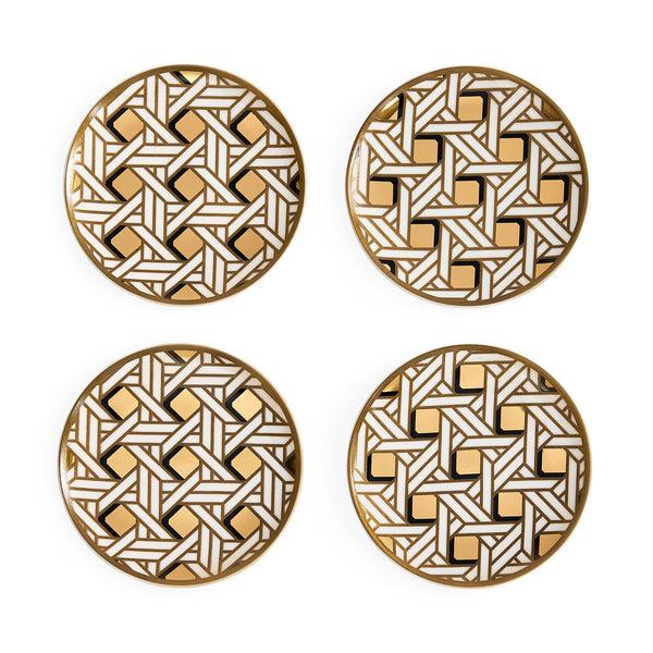 jonathan adler Basketweave Coasters