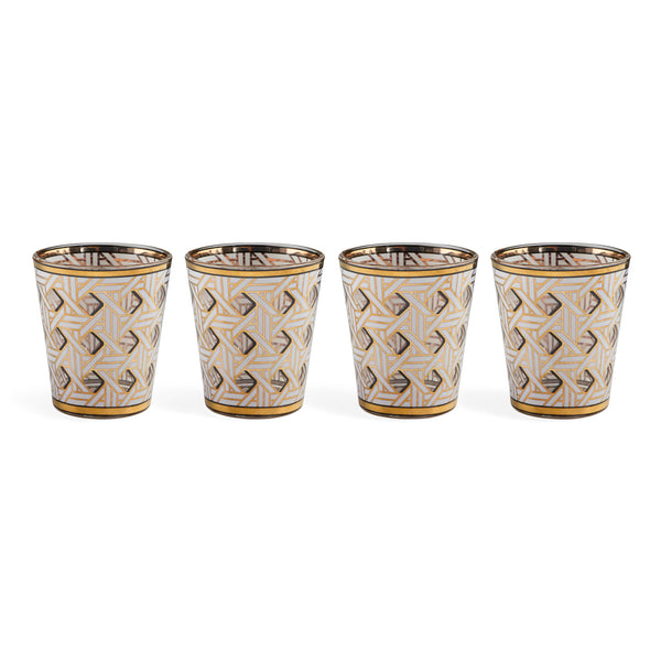jonathan adler Basketweave Glassware Set