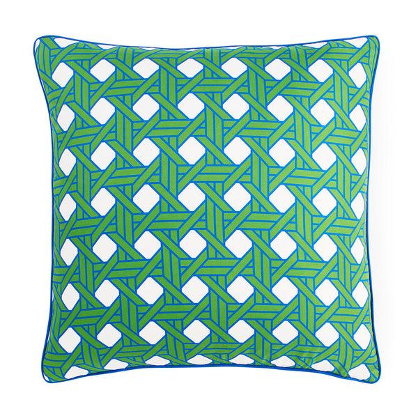 jonathan adler Basketweave Green Pillow