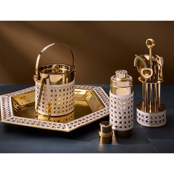 Jonathan Adler Basketweave Ice Bucket