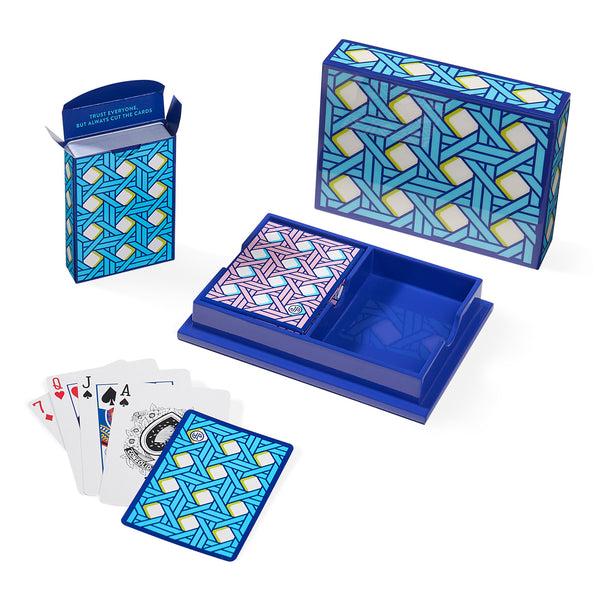 jonathan adler Basketweave Lacquer Card Set