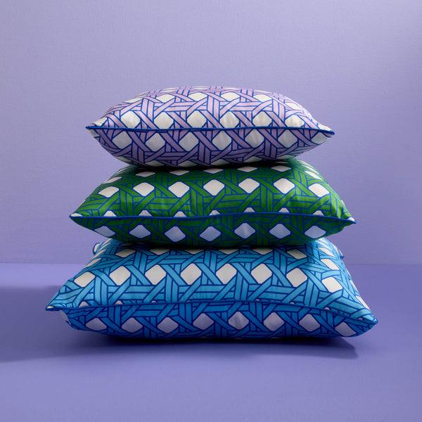 Jonathan Adler Basketweave Lavender Pillow