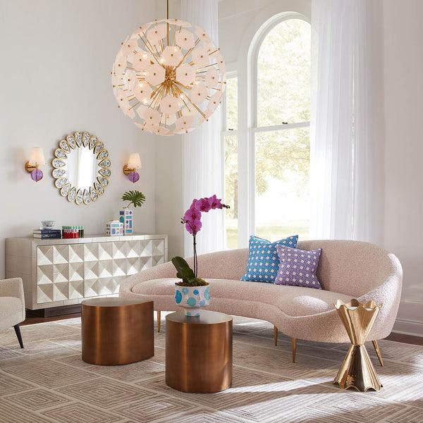 Jonathan Adler Basketweave Lavender Pillow