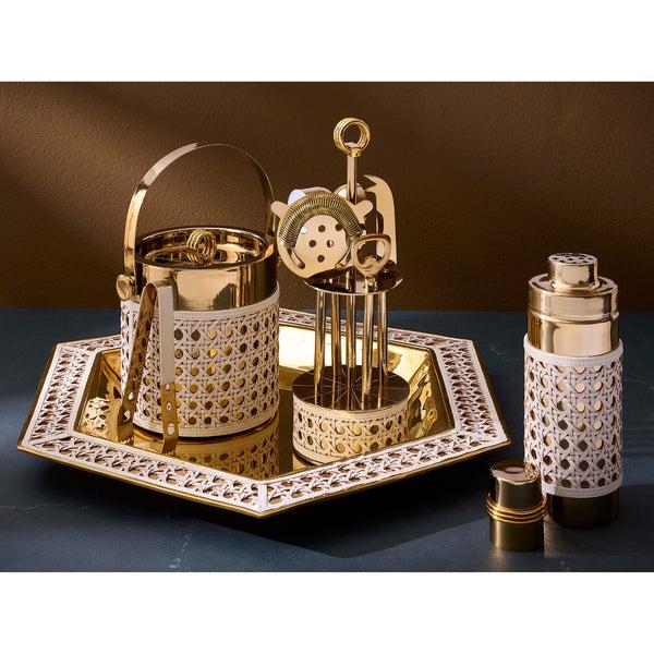 Jonathan Adler Basketweave Serving Tray