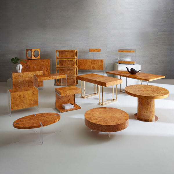 Jonathan Adler Bond Round Extension Dining Table