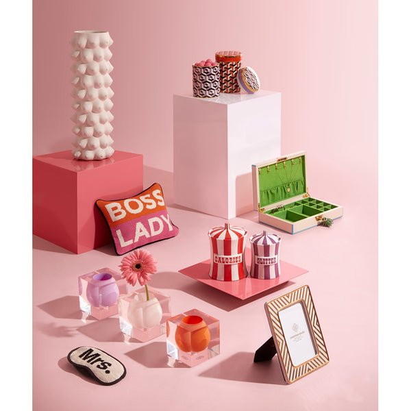 Jonathan Adler Boss Lady Needlepoint Pillow