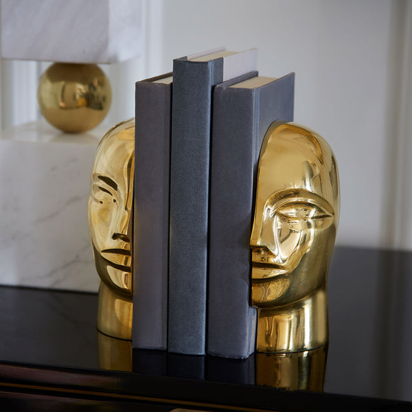 Jonathan Adler Brass Atlas Bookends
