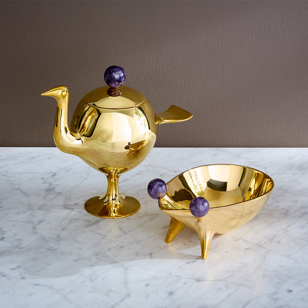 Jonathan Adler Brass Bird Box