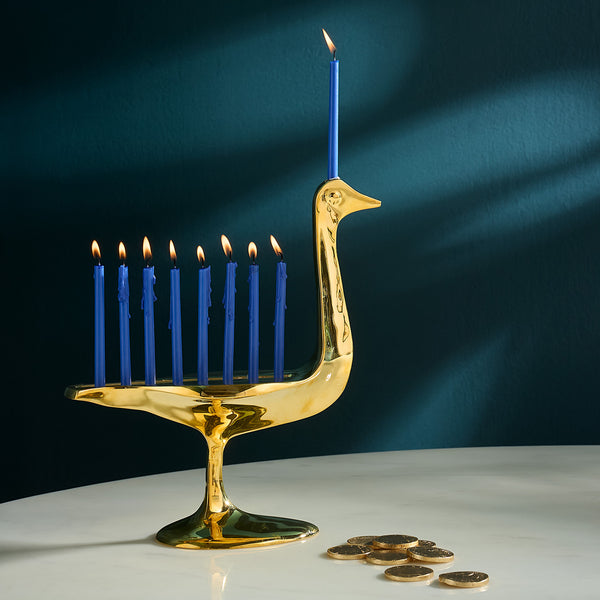 Jonathan Adler Brass Bird Menorah