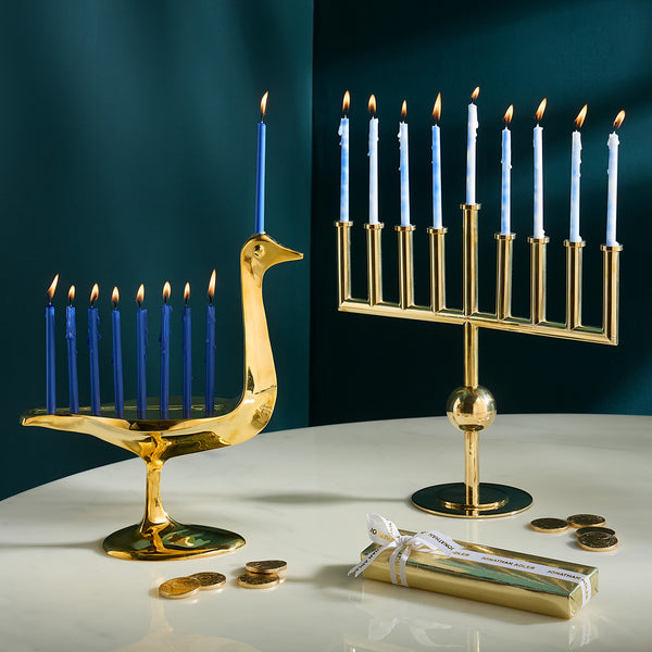 Jonathan Adler Brass Bird Menorah