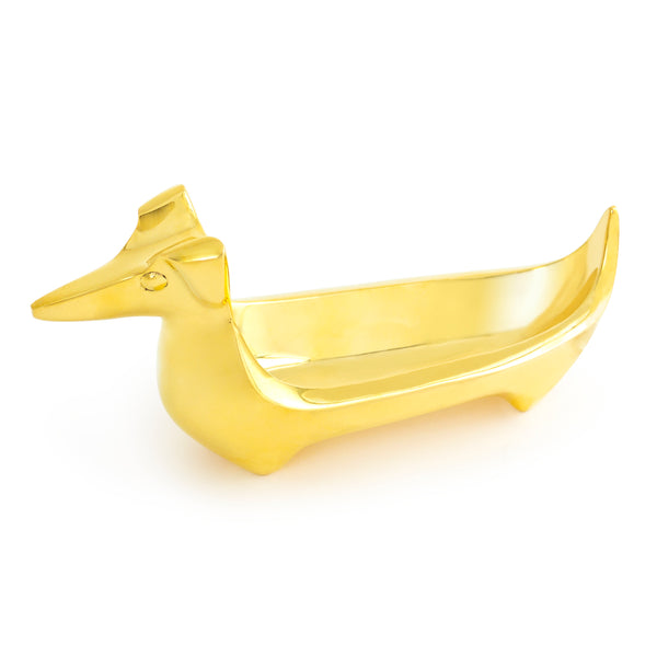 jonathan adler Brass Dachshund Ring Bowl