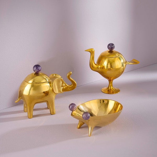 Jonathan Adler Brass Elephant Box