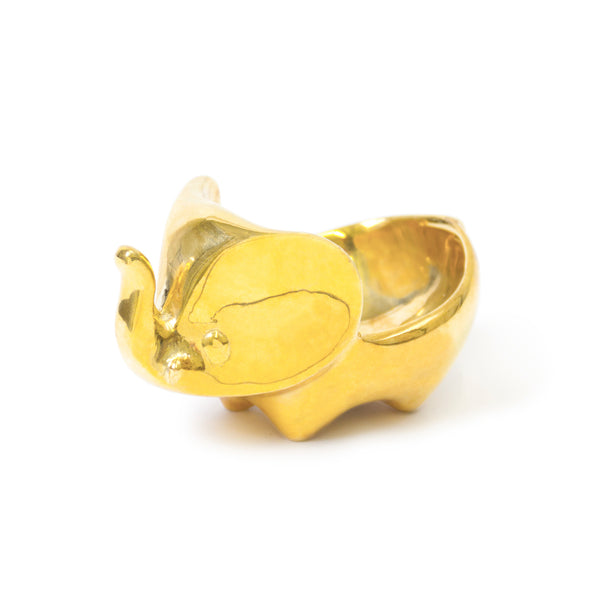 jonathan adler Brass Elephant Ring Bowl