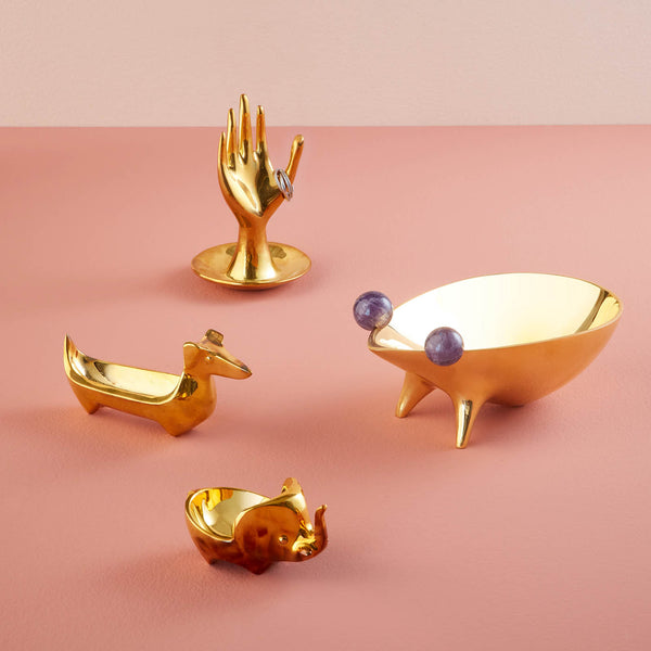 Jonathan Adler Brass Frog Bowl