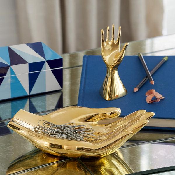 Jonathan Adler Brass Hand Bowl