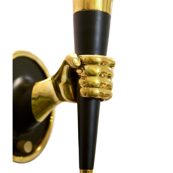 Jonathan Adler Brass Hand Sconce