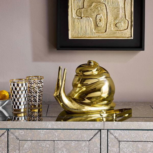 Jonathan Adler Brass Snail Ice Bucket