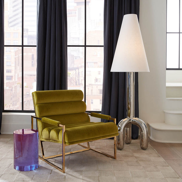 Jonathan Adler Channeled Goldfinger Lounge Chair