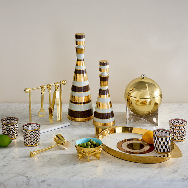 jonathan adler Chroma Bronze Decanters