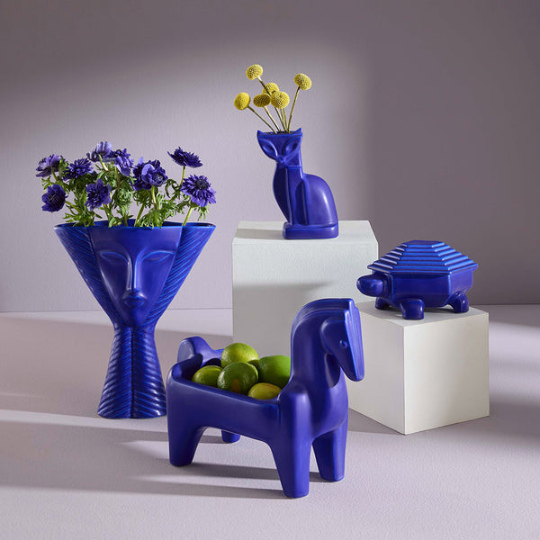 Jonathan Adler Cobalt Lady Vase