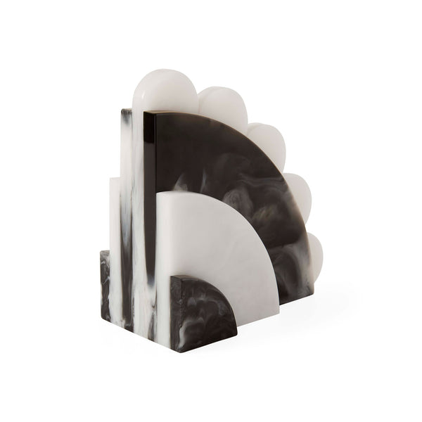 Jonathan Adler Como Black & White Bookends