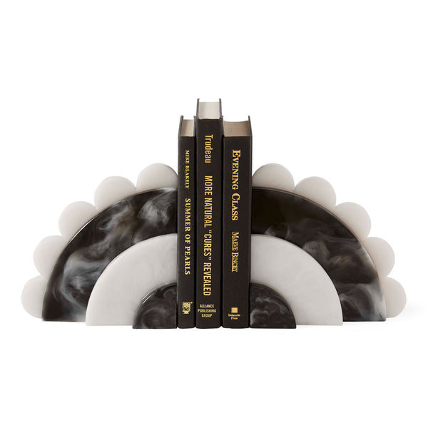 jonathan adler Como Black & White Bookends