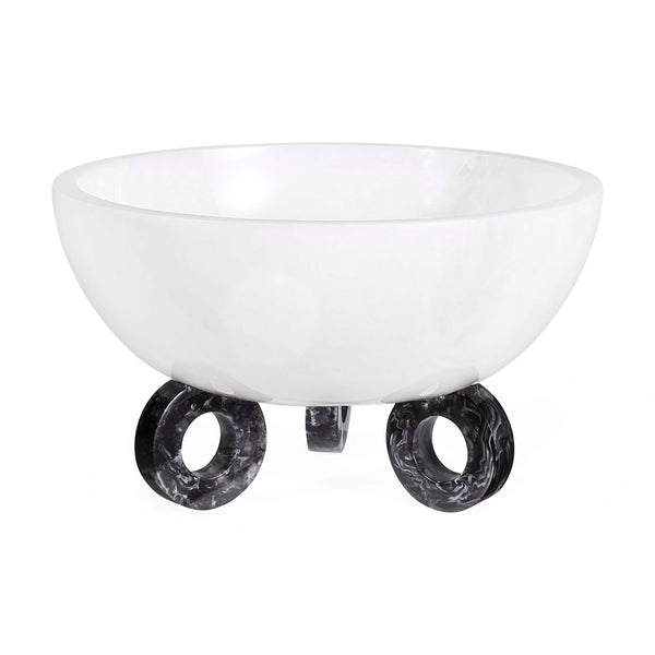 Jonathan Adler Como Black & White Disc Bowl