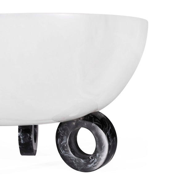 Jonathan Adler Como Black & White Disc Bowl